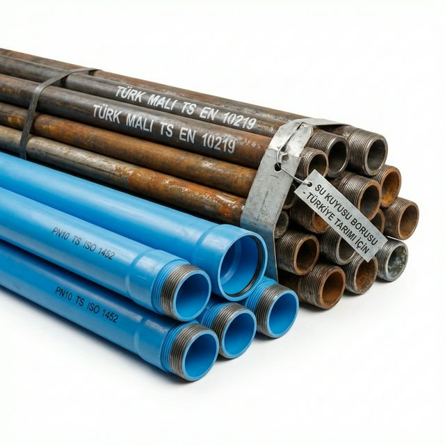 Sondaj Boruları (PVC & Çelik)